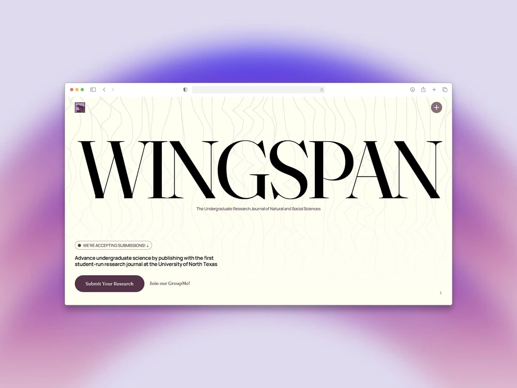 UNT Wingspan Homepage